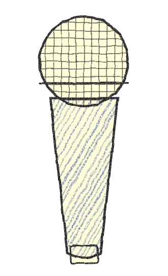 Sketch of a vocal microphone